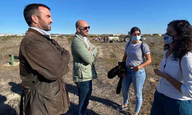 El Parque Guadalete reanuda su reforestación con los escolares portuenses