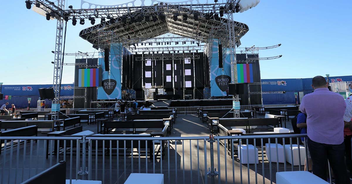 Todo preparado en Soko Puerto para disfrutar al ritmo de Henry Méndez