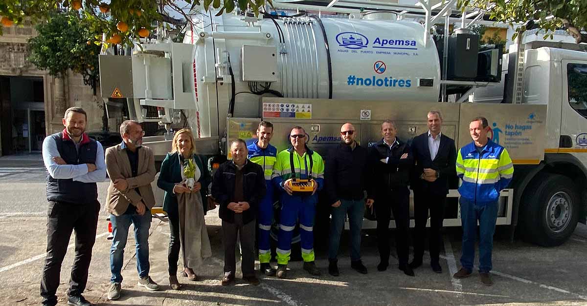 Apemsa pone en marcha un camión de última generación para la limpieza del alcantarillado