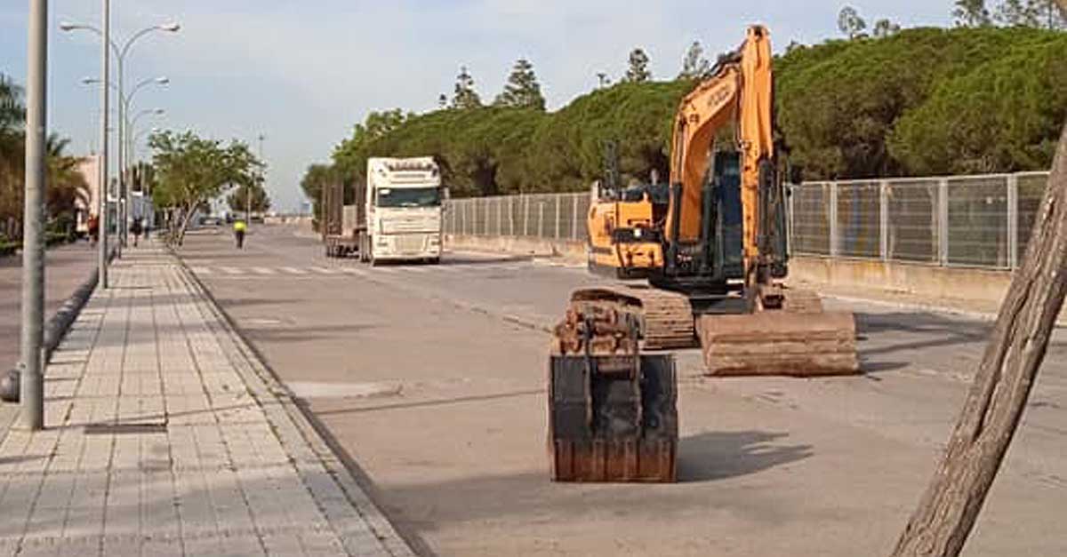 Comienza el asfaltado completo del Paseo José Luis Tejada