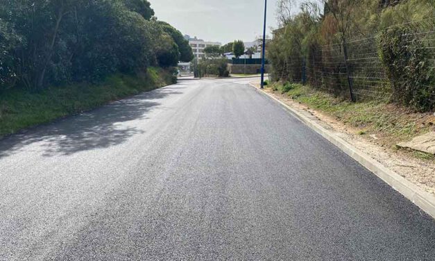 Mantenimiento Urbano asfalta la entrada de Puerto Sherry