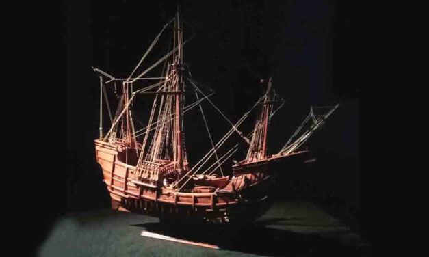 Nueva pieza del mes, una reconstrucción a escala de la Nao Santa María