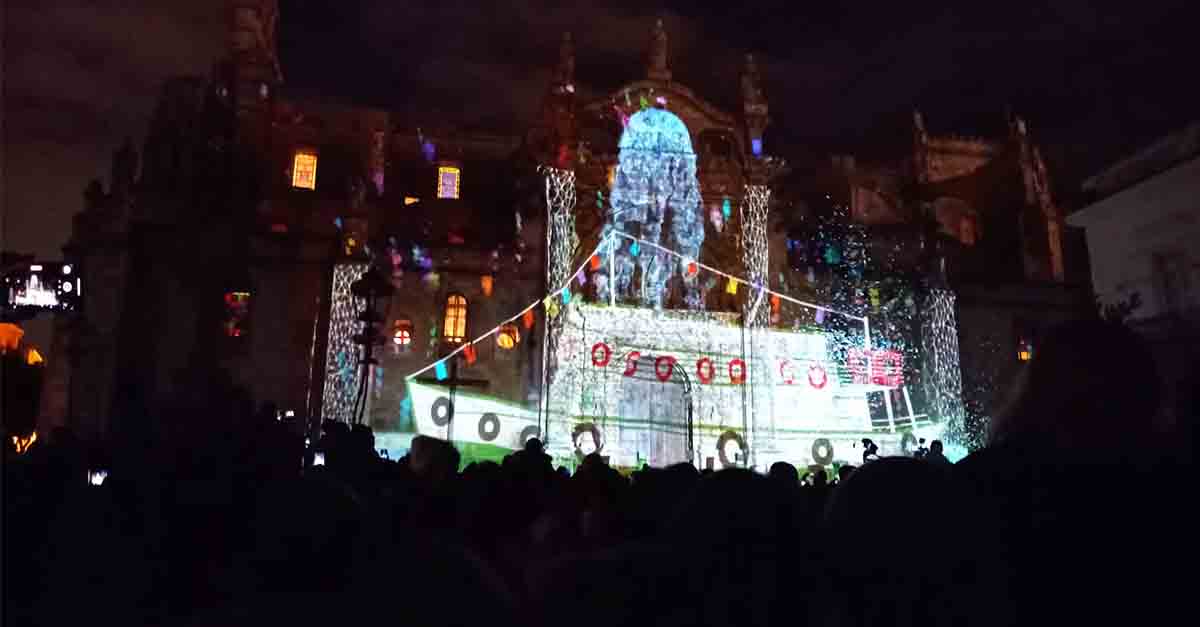 Este viernes y sábado se proyecta el video-mapping en la fachada de la Basílica Menor