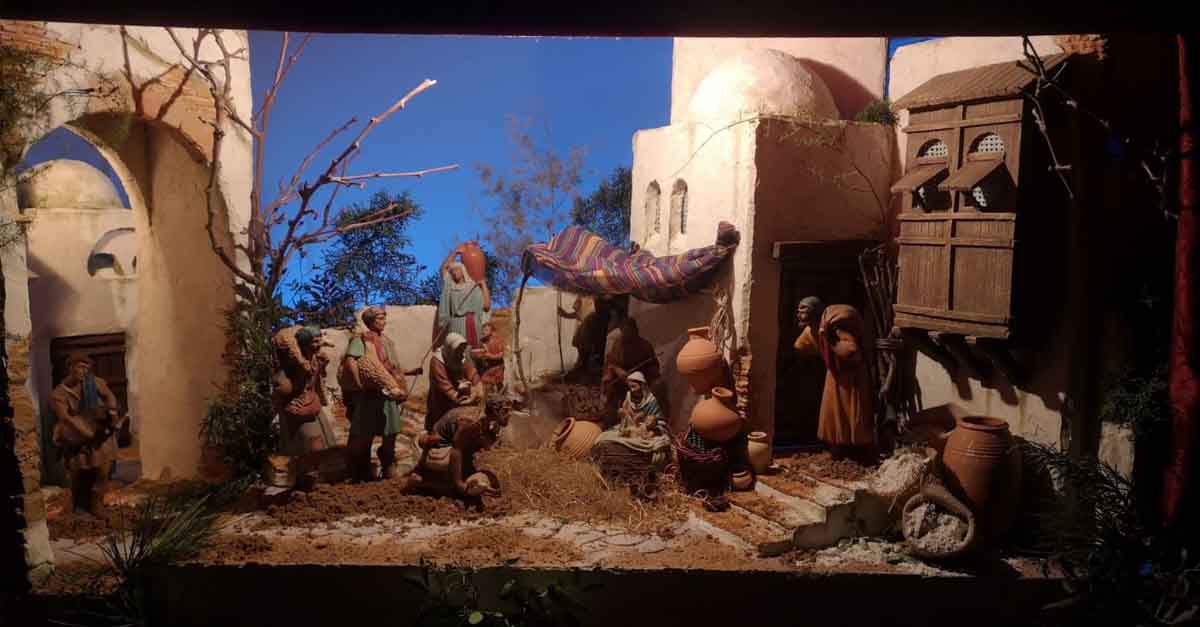 Ya visitable el belén de la Hermandad de Los Afligidos