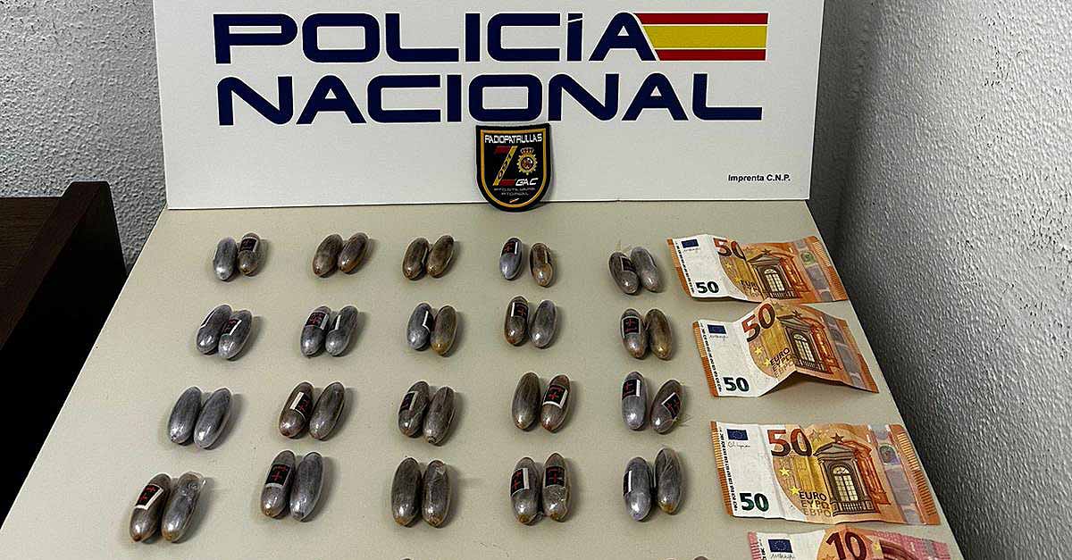 Detenido en El Puerto con una bolsa con 50 bellotas de hachís