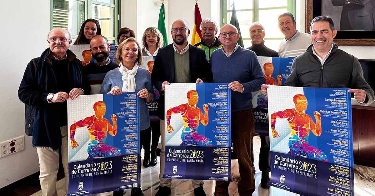 El Puerto presenta un calendario anual que pone el marcador a 0 para anunciar la salida de ‘Carreras 2023’