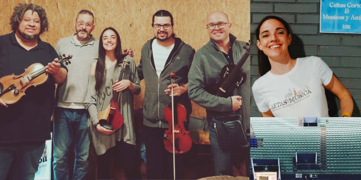 Un violín muy portuense toca con Celtas Cortos ante más 10.000 personas