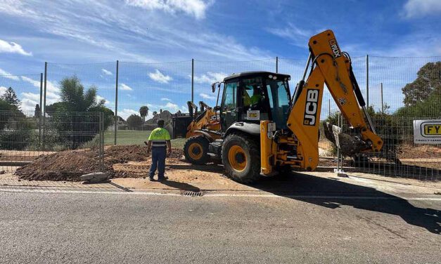En marcha el cerramiento del campo de fútbol de El Águila