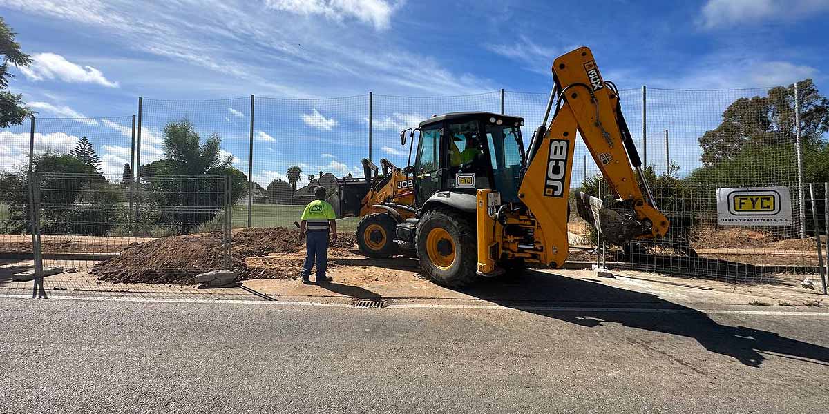 En marcha el cerramiento del campo de fútbol de El Águila