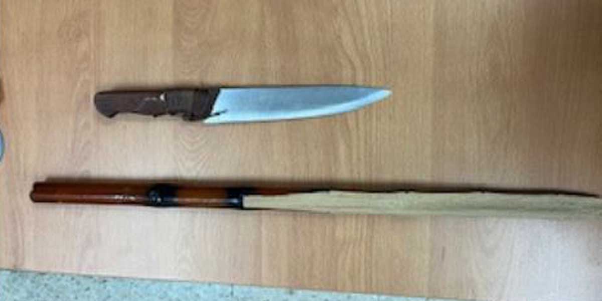 Detenido en El Puerto por amenazar a otra persona con un cuchillo de grandes dimensiones