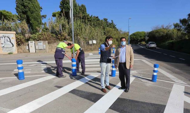 Finalizado el arreglo de la entrada de Puerto Sherry y mejora la seguridad vial