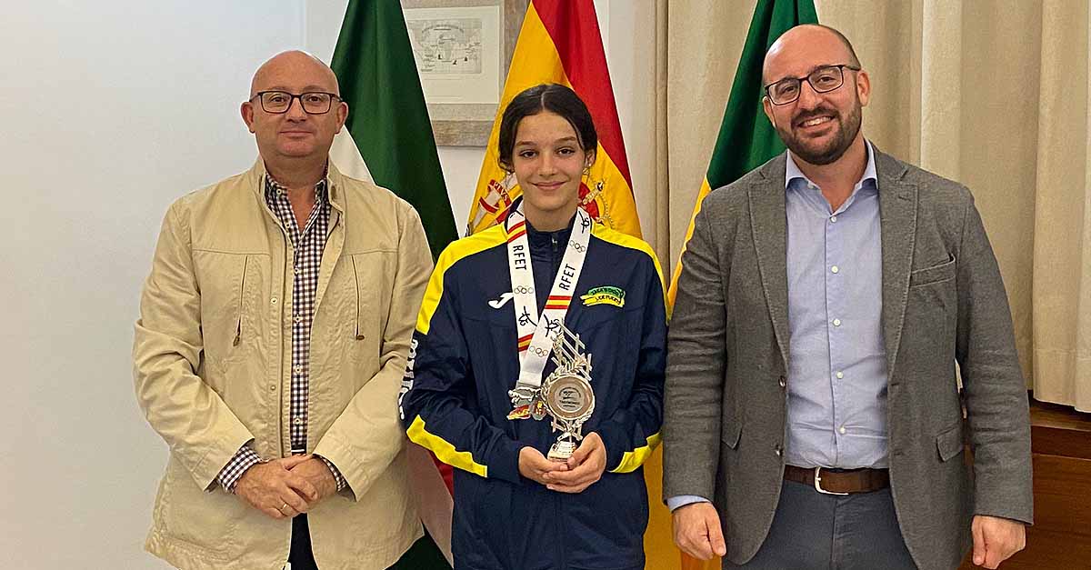 Beardo recibe a Gema Gálvez, Campeona de Andalucía Junior de Taekwondo