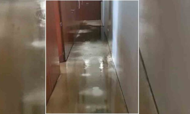 Una avería en el aire acondicionado inunda varias salas del Ayuntamiento de El Puerto