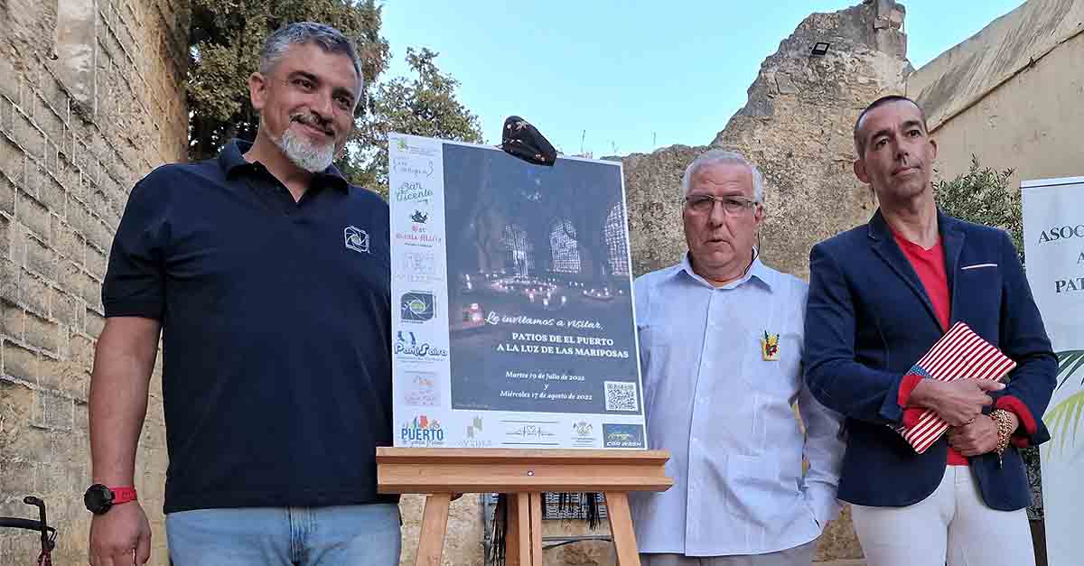 Visita a los Patios a la Luz de las Mariposa, el 19 de julio y el 17 de agosto