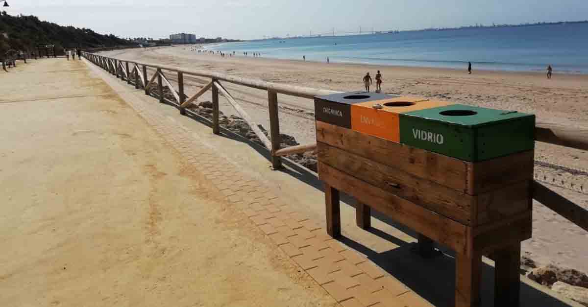 Las isletas de reciclaje del litoral portuense recogieron este verano casi 60.000 kilos de residuos