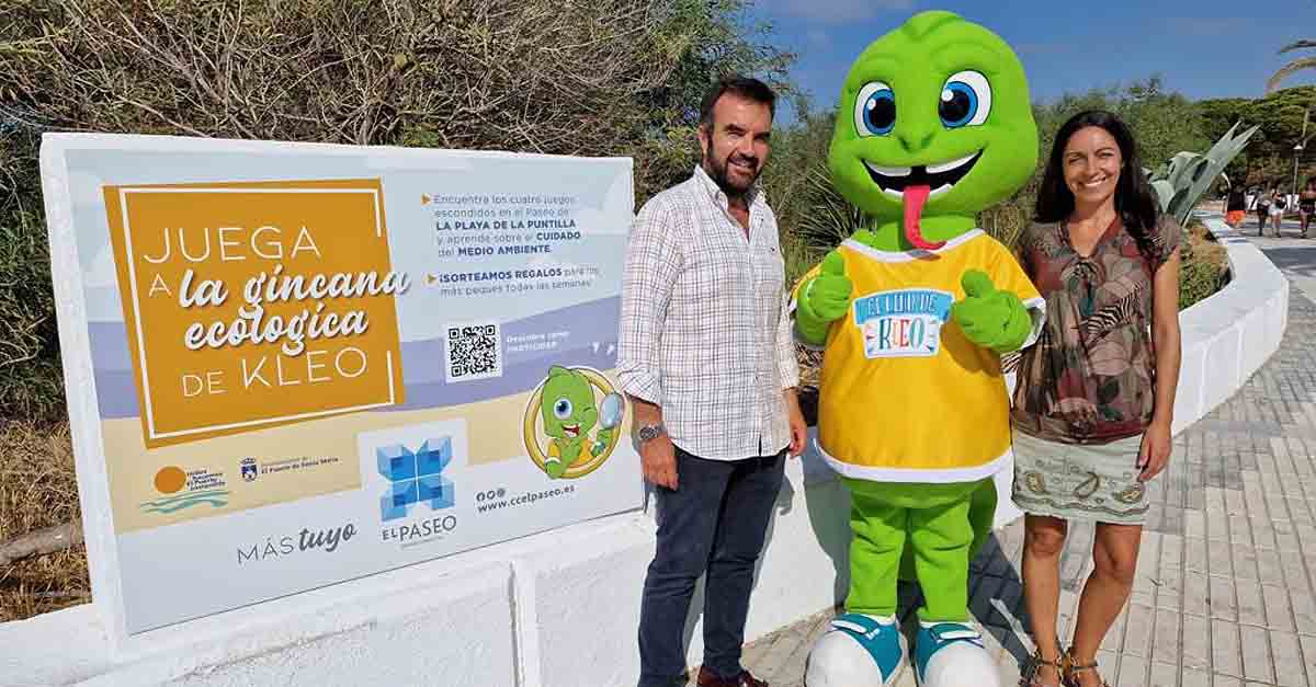 El Paseo se compromete con la protección de la Playa de la Puntilla y organiza una gymkhana ecológica