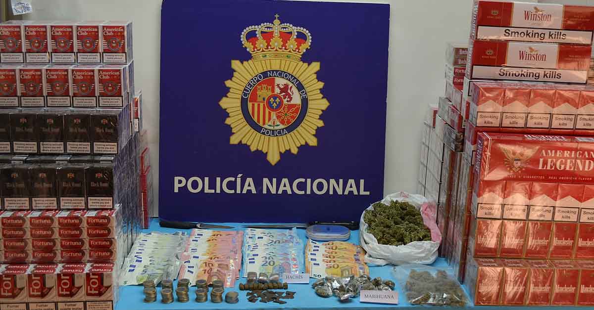 Desmantelado un punto de venta de drogas y tabaco en la barriada de El Tejar