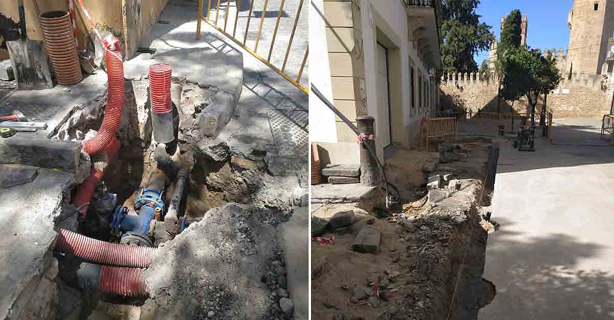 Apemsa lleva a cabo la segunda fase de las obras de abastecimiento en la calle Santo Domingo