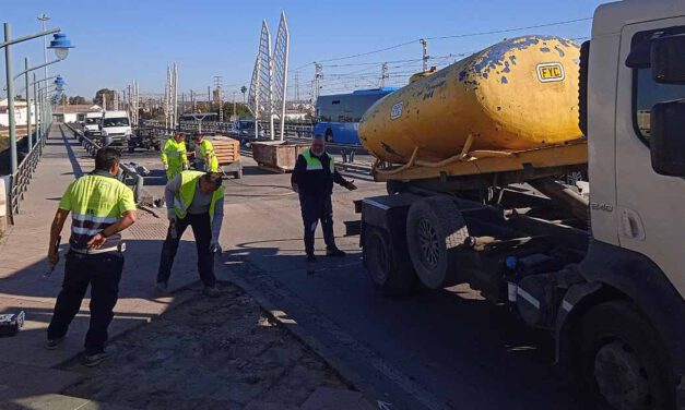 Comienzan las labores de reparación en las juntas del Puente de San Alejandro