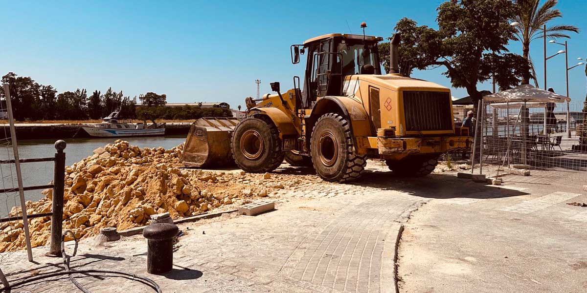 Se retoman las obras de construcción de la nueva Pasarela Peatonal de El Puerto sobre el Guadalete