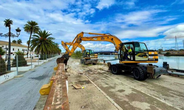 Arrancan las obras de construcción del Paseo Fluvial de El Puerto