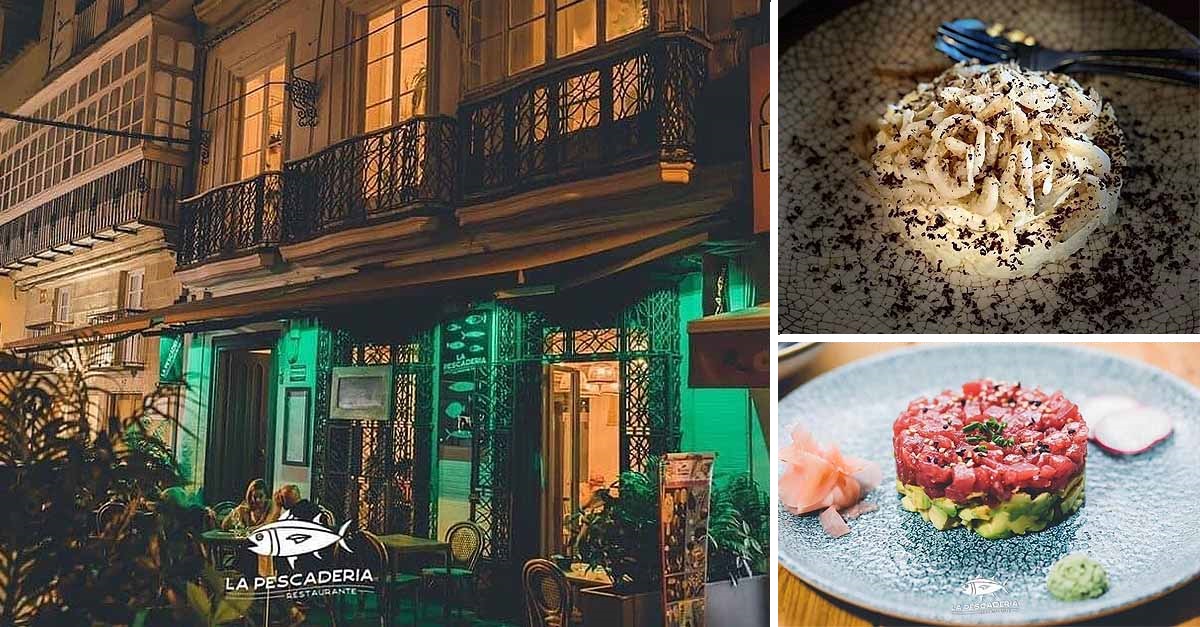 Temporada de atún rojo fresco de almadraba en el restaurante La Pescadería