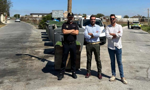 Nuevos equipos disuasorios evitarán vertidos y depósitos indeseados en las calles de El Puerto