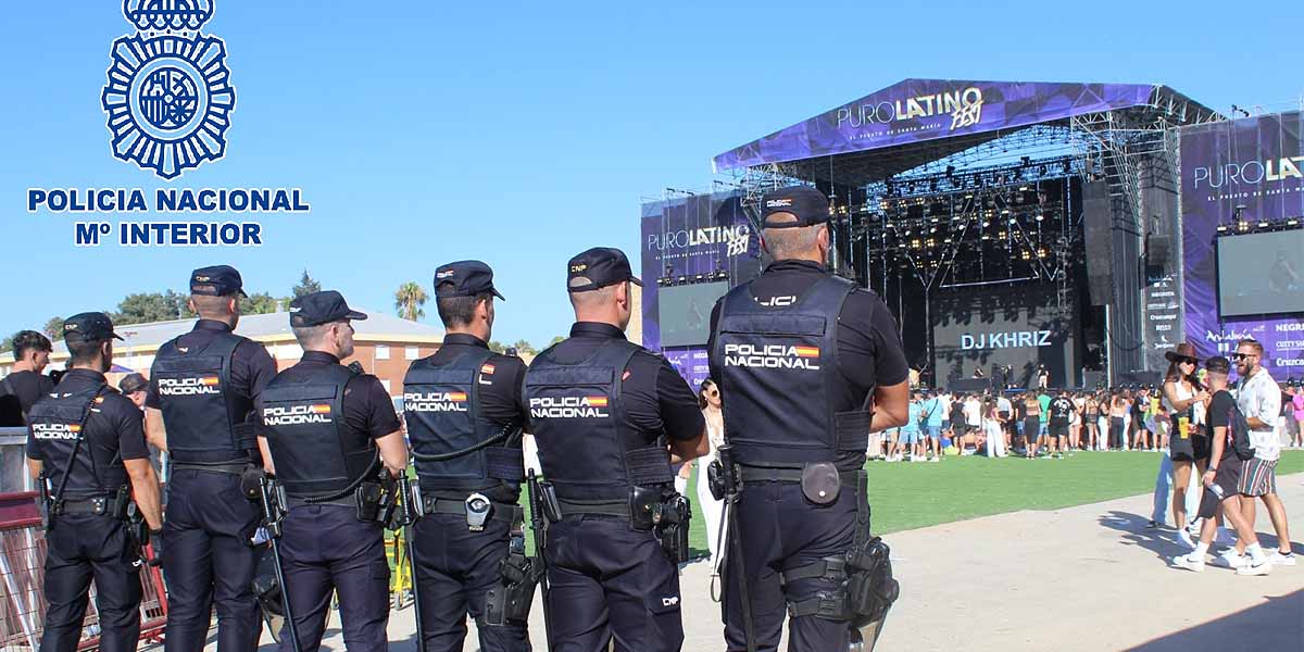 La Policía Nacional establece un fuerte dispositivo de seguridad con más de 200 agentes por el “Puro Latino Fest 2023"