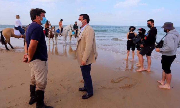 La playa de Santa Catalina, elegida para el rodaje de un vídeo de promoción turística