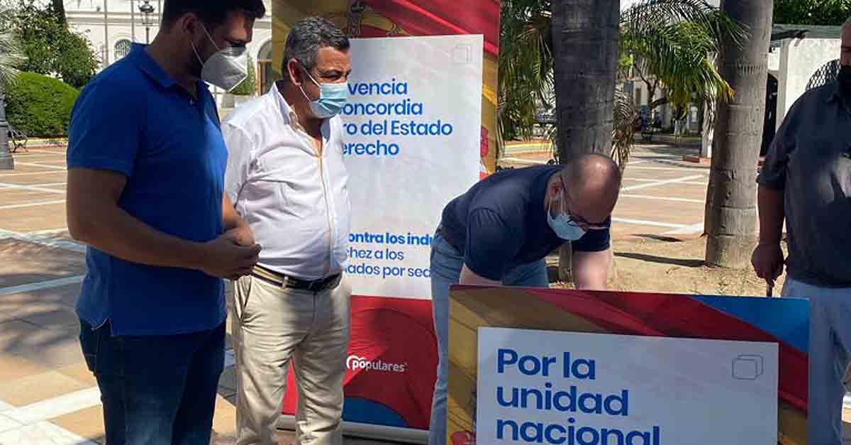 El PP recoge en El Puerto el "No" a los indultos de Pedro Sánchez