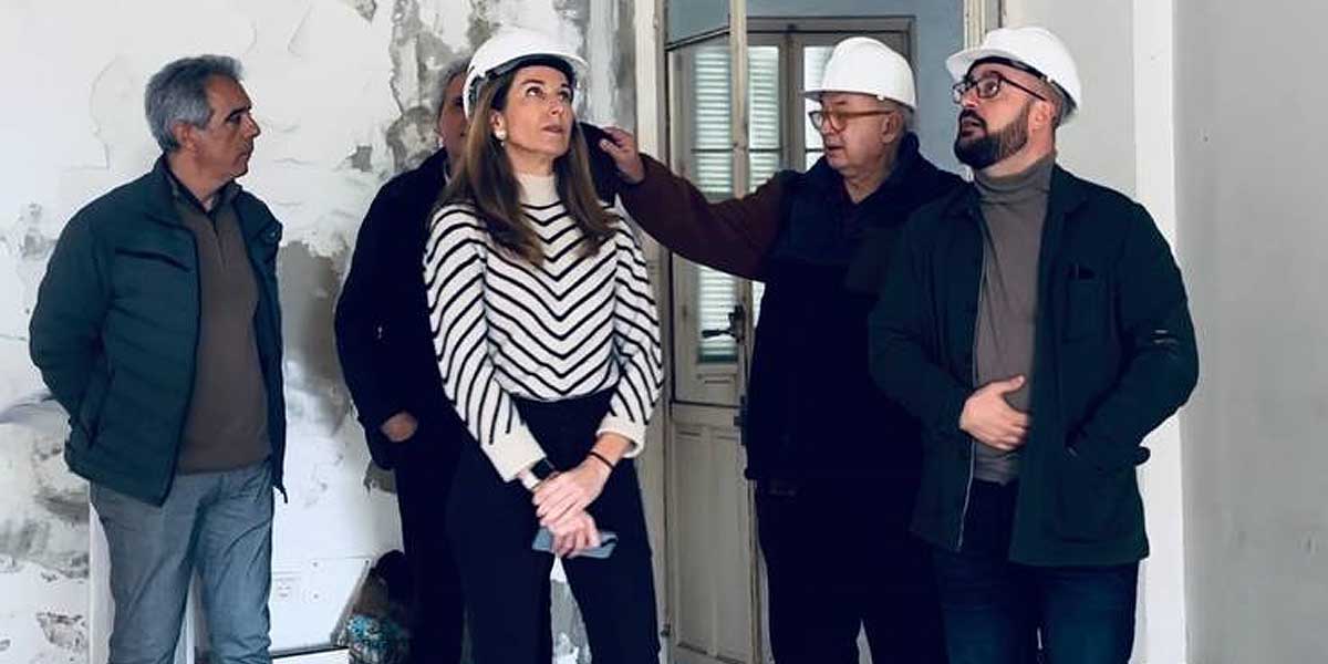 Germán Beardo visita el antiguo Hospital San Juan de Dios, que avanza en su rehabilitación