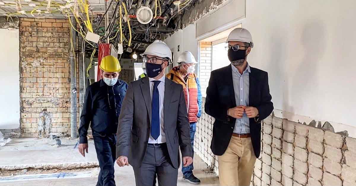 Las obras de la residencia en Las Banderas avanzan a buen ritmo