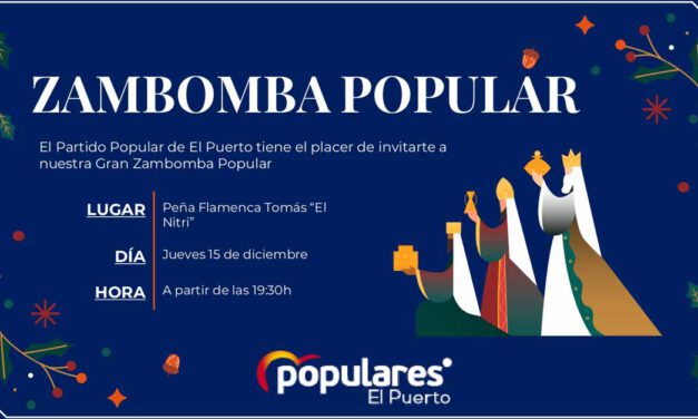 El PP de El Puerto recupera esta Navidad su tradicional zambomba