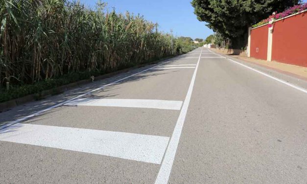 Pintado de la Hijuela del Tío Gilito para mejorar la seguridad vial