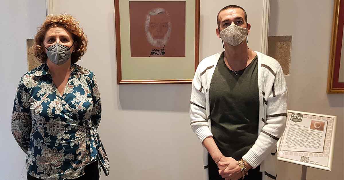 Un autorretrato de Manolo Prieto realizado en 1988, nueva pieza del mes