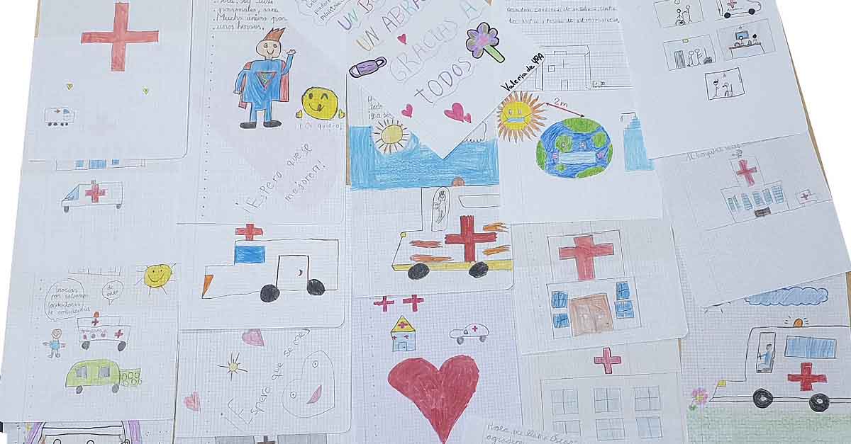 Alumnos de 4ª del CEIP Pinar Hondo envían cartas de ánimo a los profesionales del Hospital de El Puerto