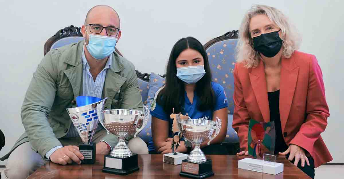 La deportista portuense Alba Sánchez, primera de España en el ranking de tenis de mesa benjamín