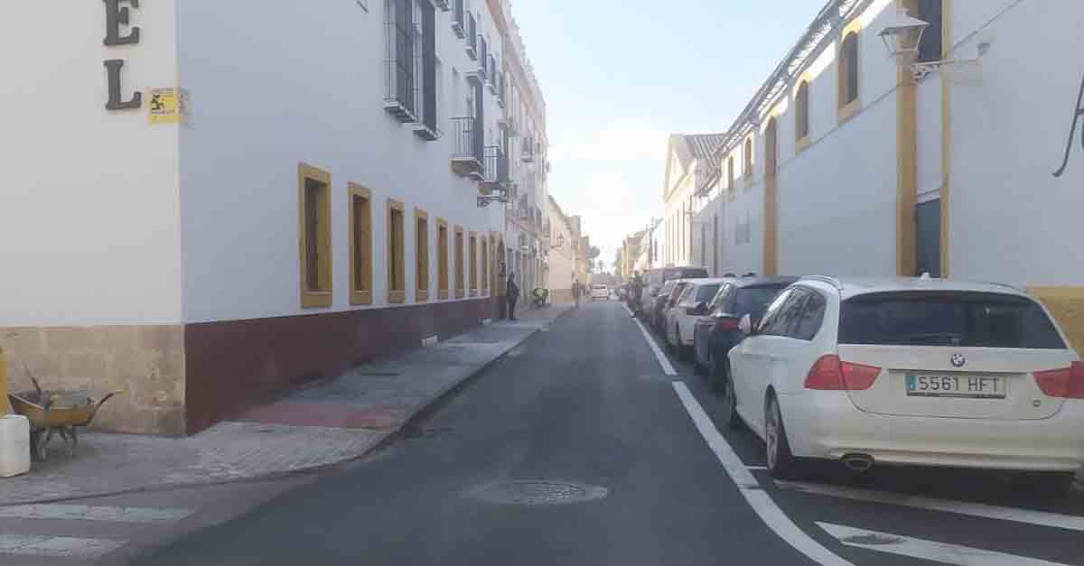 Finalizada la colocación de nuevos acerados en las calles Aurora y Carabela Santa María
