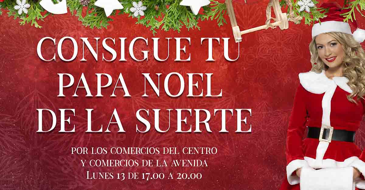 Mamá Noel visita los comercios del centro de El Puerto y de la Avenida del Ejército