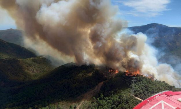 Desalojan el casco urbano de Benahavís y tres urbanizaciones por el incendio de Pujerra