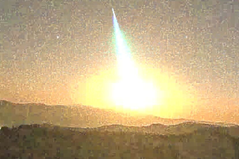 Una bola de fuego de origen asteroidal sobrevuela varias provincias andaluzas a 53.000 kilómetros por hora