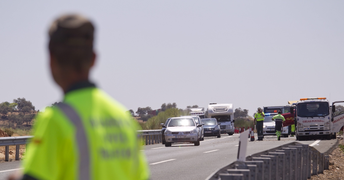 Una vaca provoca dos accidentes con cuatro heridos en la A-92 en Málaga