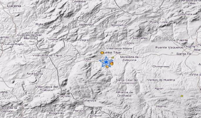 Dos seísmos de 3,6 y 3,5 grados sacuden Huétor-Tájar y Salar