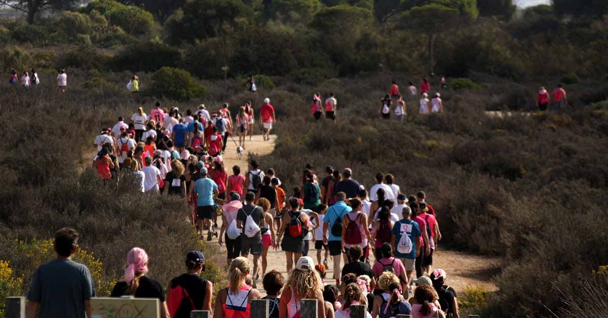Más de mil personas se dan cita en Los Toruños por la VI Marcha Rosa