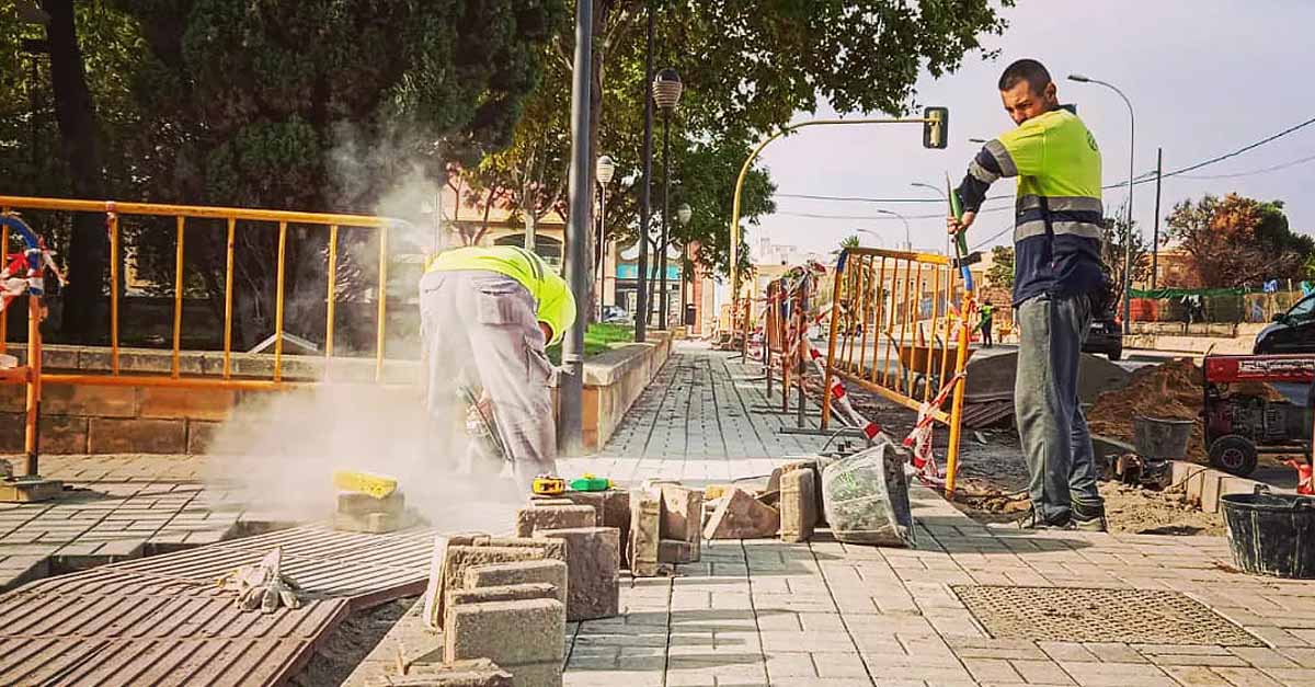 Avanza la reurbanización de la avenida de Sanlúcar