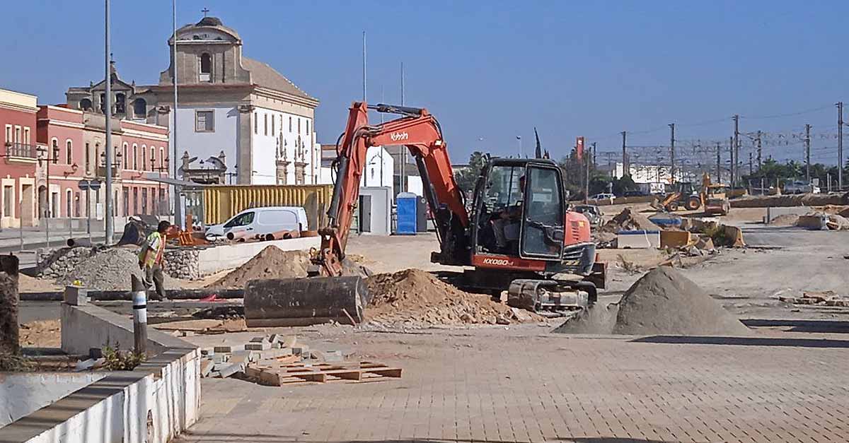 Las obras de la cubierta de Pozos Dulces, al 50%