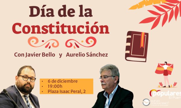 El PP y Nuevas Generaciones organizan una mesa redonda con motivo del Día de la Constitución