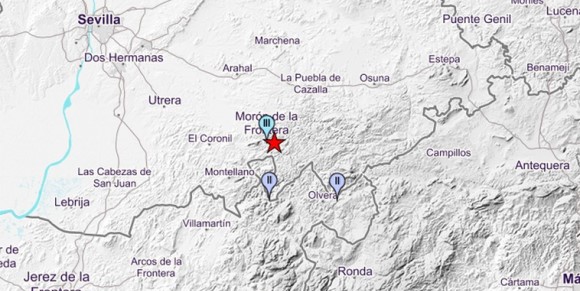 Registrado un terremoto de 3,5 grados sentido en varios municipios de Sevilla