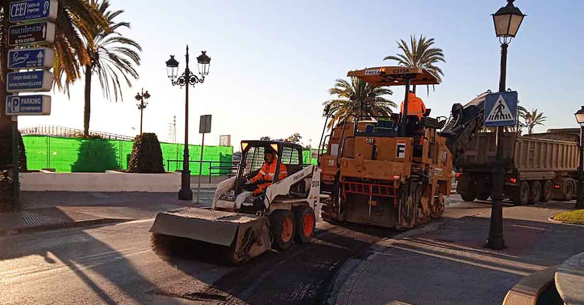 Comienza el asfaltado de Pozos Dulces que cerrará jueves y viernes el acceso del tráfico a la ciudad por esta zona
