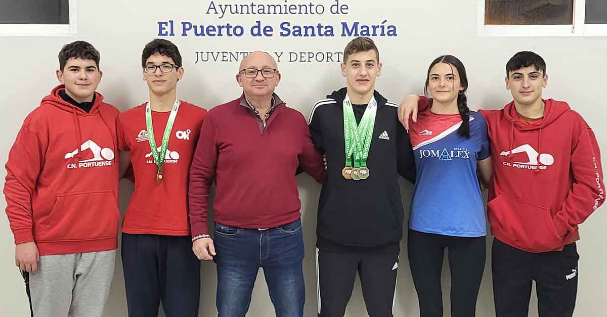 Gran actuación del Club Natación Portuense en el XXXVIII Campeonato Andaluz de Invierno